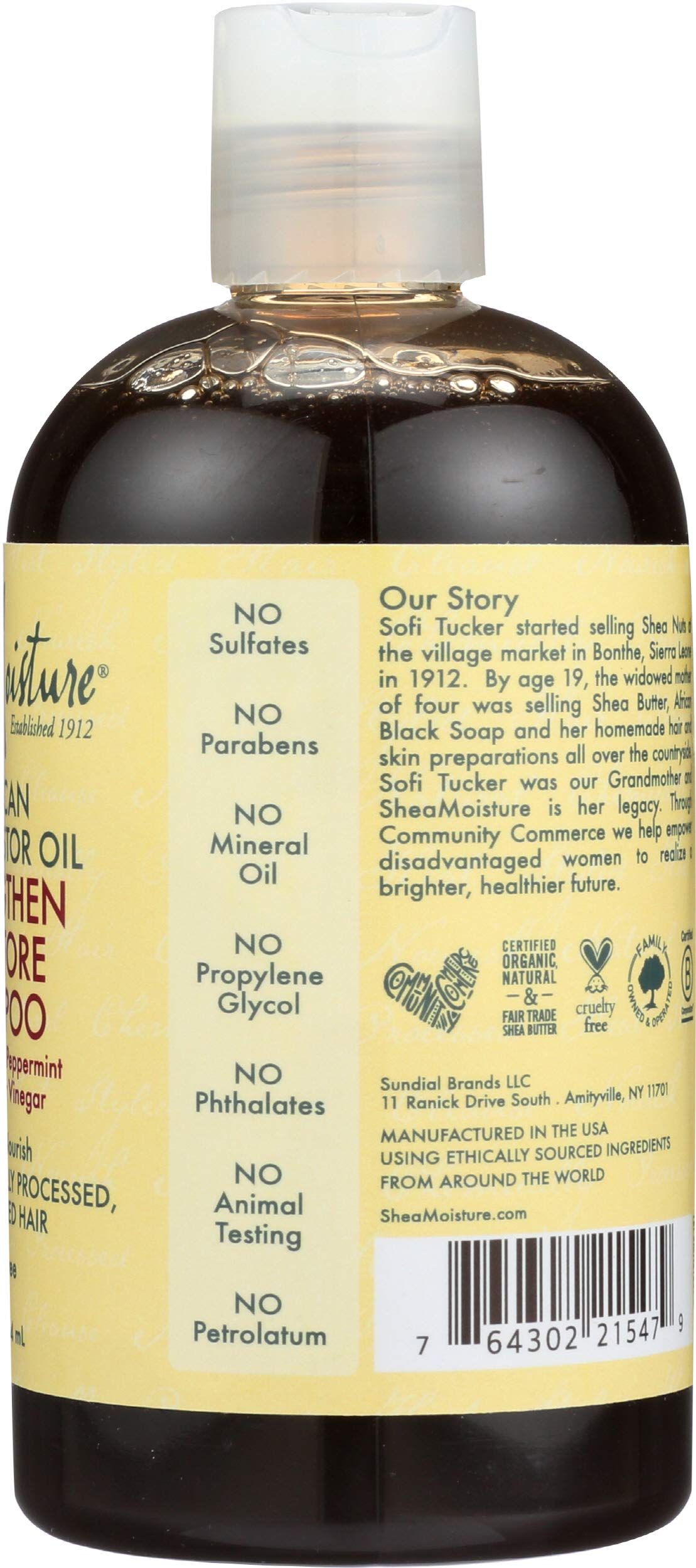 SheaMoisture Strengthen and Restore Shampoo, 13 FZ Beauty & Personal Care Shea Moisture