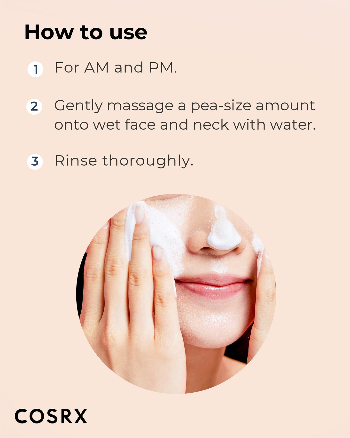 COSRX AC Collection Calming Foam Cleanser, 150ml / 5.07 fl.oz | Salicylic Acid Acne Cleanser | Animal Testing Free, Paraben Free, Korean Skin Care Beauty & Personal Care COSRX