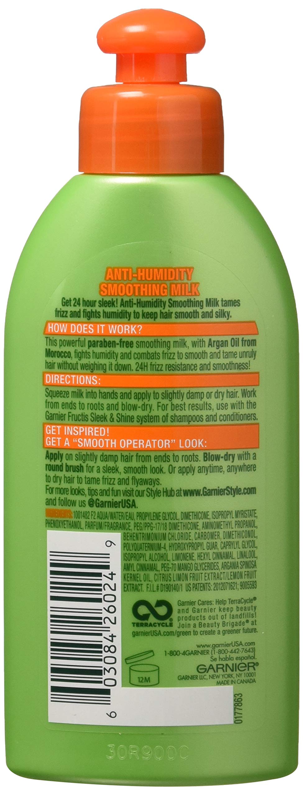 Garnier Fructis Sleek & Shine Anti-Humidity Smoothing Milk, 5.1 oz, 2 pk Beauty & Personal Care Garnier