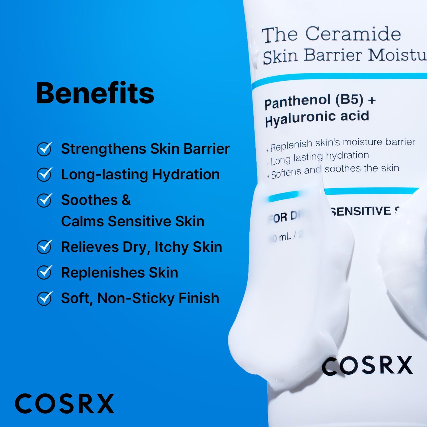 COSRX Ceramide Skin Barrier Moisturizer for Face with 7 Ceramides, Hyaluronic Acid & Panthenol, Barrier Repair Face Cream for Dry & Sensitive Skin Beauty and Personal Care COSRX
