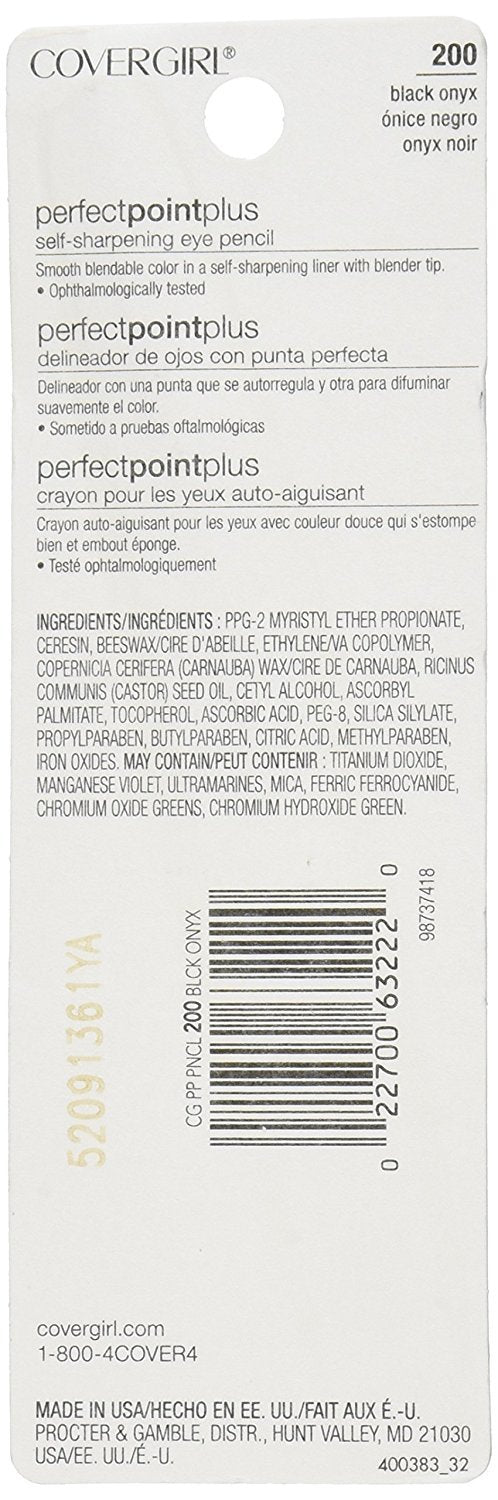 Cover Girl 63222 200blkonx Black Onyx Perfect Point Eyeliner Pencil Beauty & Personal Care COVERGIRL