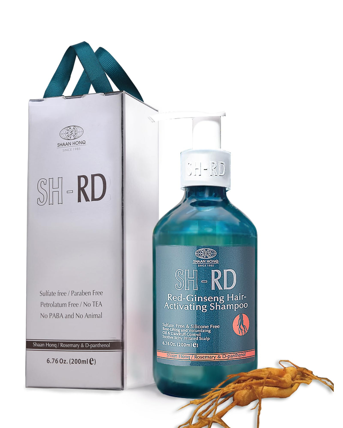 SH-RD Red Ginseng Activating Shampoo for Thinning Hair | Herbal Extract, Rosemary, Vitamin B5 | Root-Lifting, Oil Control & Anti-Dandruff |