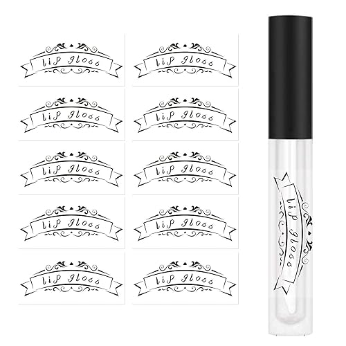 Lip Gloss Tube Stickers,2x1 Inch Clear Roller Bottles Stickers,Waterproof Label for Personalized DIY Lip Gloss Bottle,200 Pcs Per Pack Beauty & Personal Care Besttile