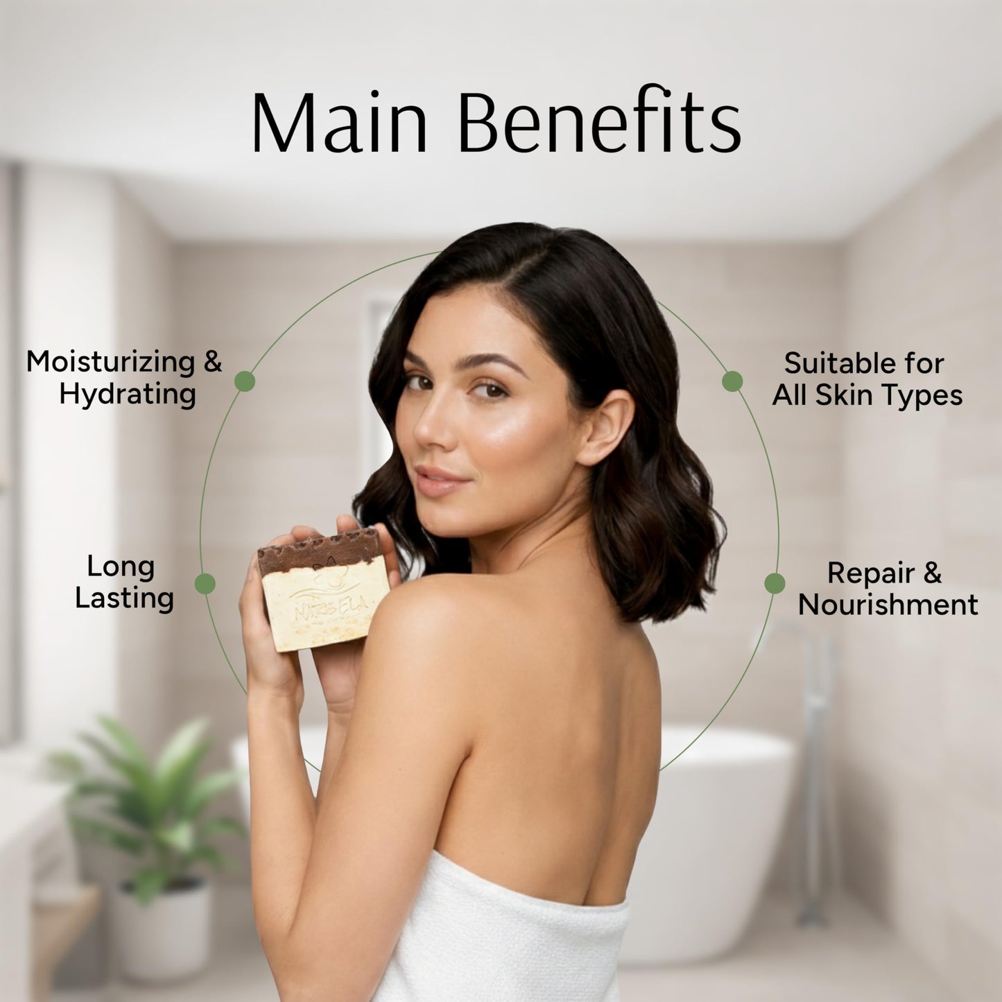 Marbela Cosmetics Handmade Soap Bar - Made in USA, Vegan Friendly, Palm Oil Free, Natural Bar Soap - Face & Body Soap for Daily Skin Care Beauty & Personal Care Marbela