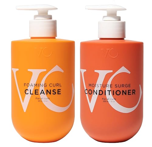 VICIOUS CURL Foaming Shampoo + Deep Conditioner Trial Kit - Curl-Enhancing Cleanser & Moisturizing Conditioner for Curly Hair, CGM Approved, Curl Beauty & Personal Care VICIOUS CURL