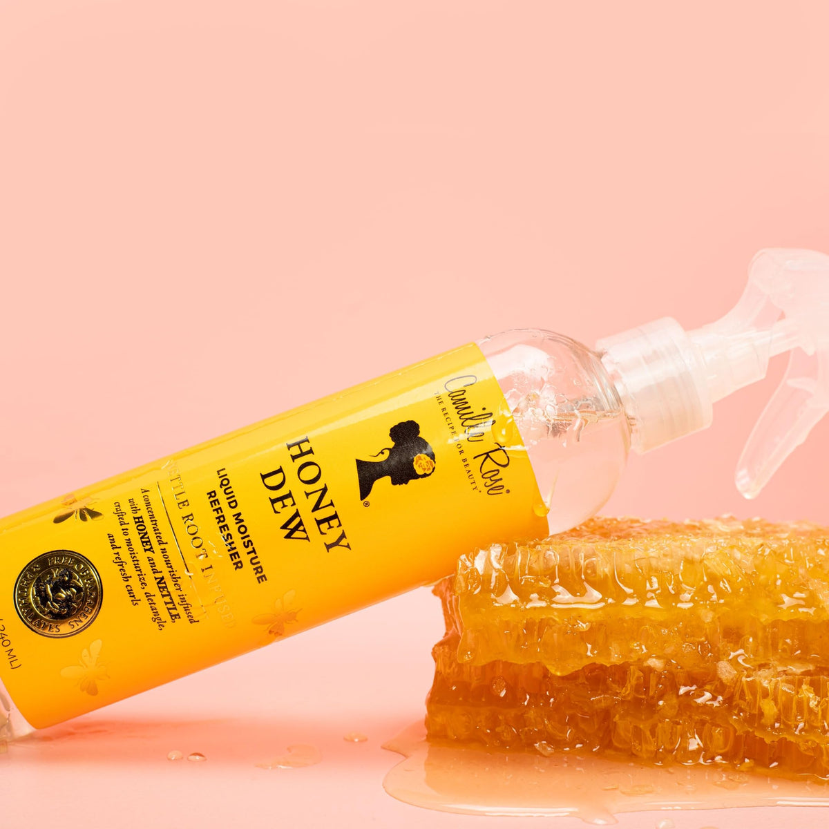 Camille Rose Honey Dew Liquid Moisture Hair Refresher, with Honey and Nettle Root, for a Daily Curl Refresh and Soft, Silky Hair, 8 fl oz Beauty & Personal Care Camille Rose