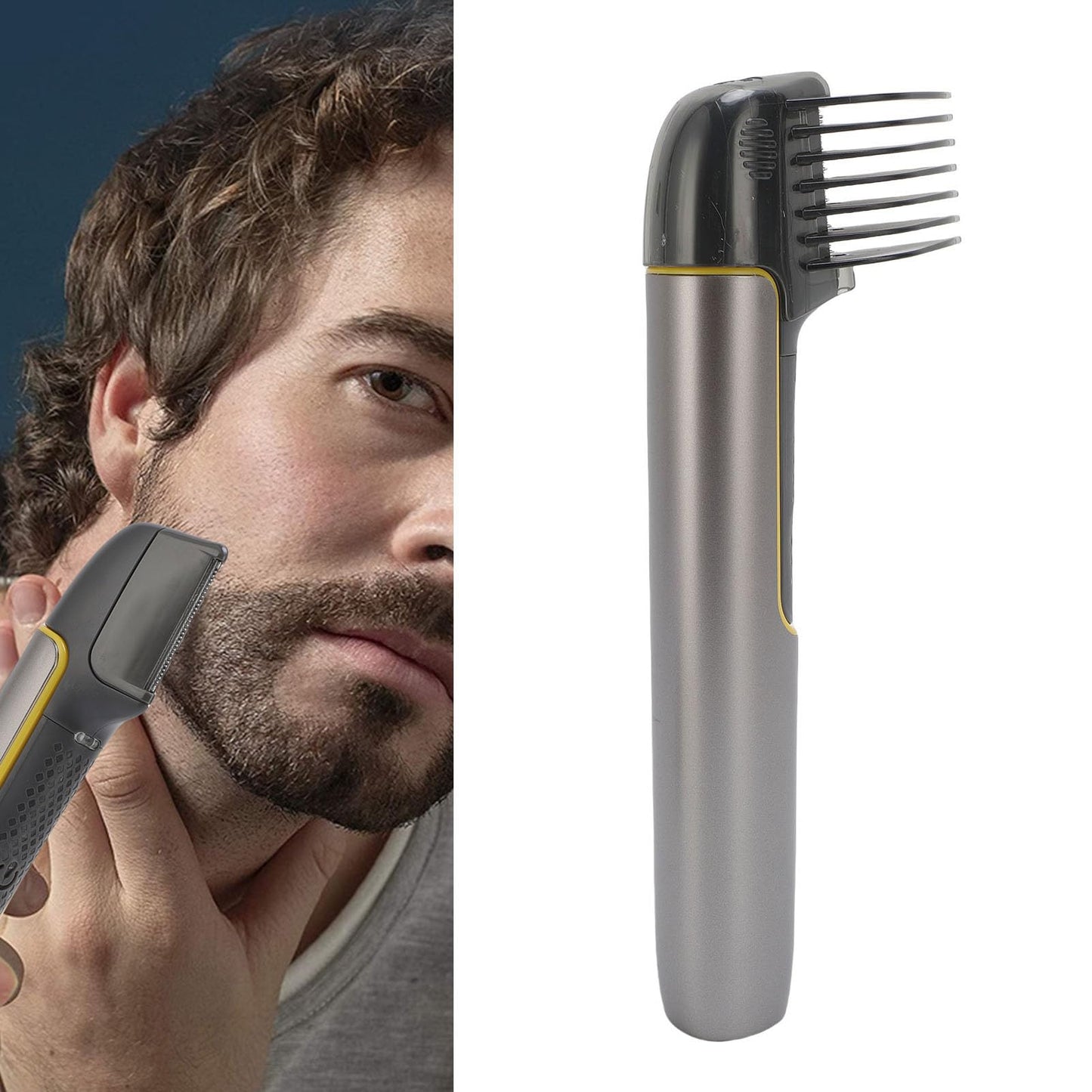 Saluaqui Body Hair Trimmer for Men Extendable Arm Wet Dry Shaving Body Hair Groomer IPX6 Water Proof USB Rechargeable Trimmer for Back Shoulders Chest Beauty and Personal Care Saluaqui