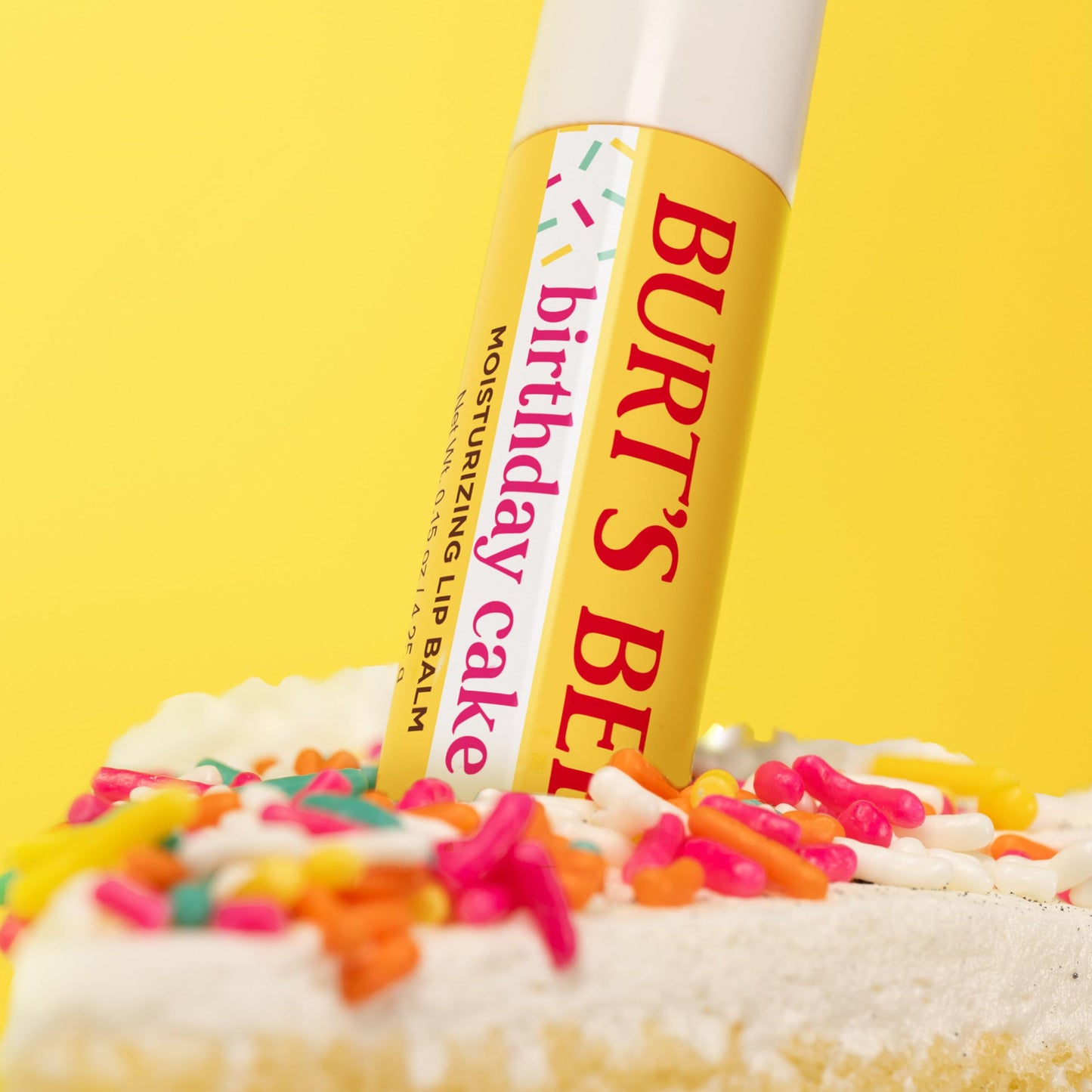 Burt's Bees Birthday Cake Lip Balm, Tint-Free, Natural Origin Lip Care, 1 Tube, 0.15 oz. Beauty and Personal Care Burt's Bees