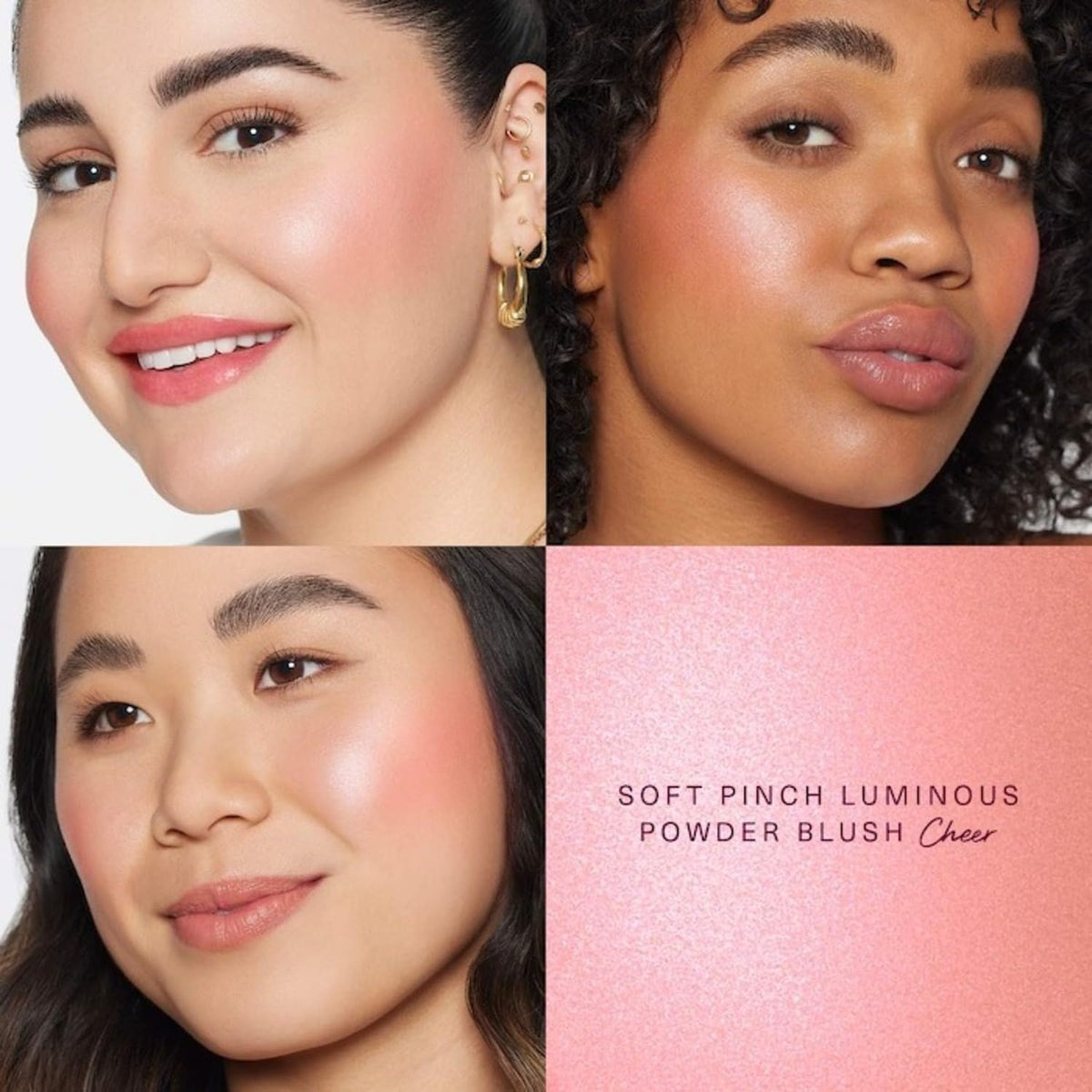 Rare Beauty by Selena Gomez Soft Pinch Luminous Powder Blush - Cheer (light warm pink) 0.098 oz / 2.8 g
