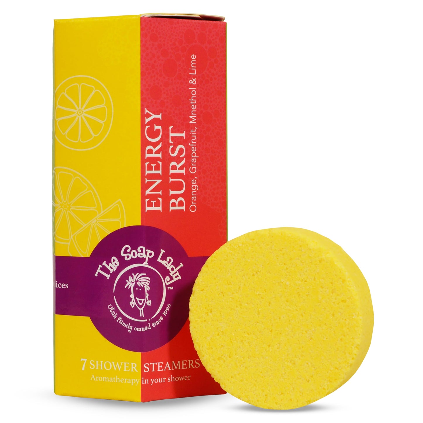 The Soap Lady Shower Steamers - Energy Burst - Orange, Grapefruit, and Lime - Qty 7 Beauty and Personal Care The Soap Lady