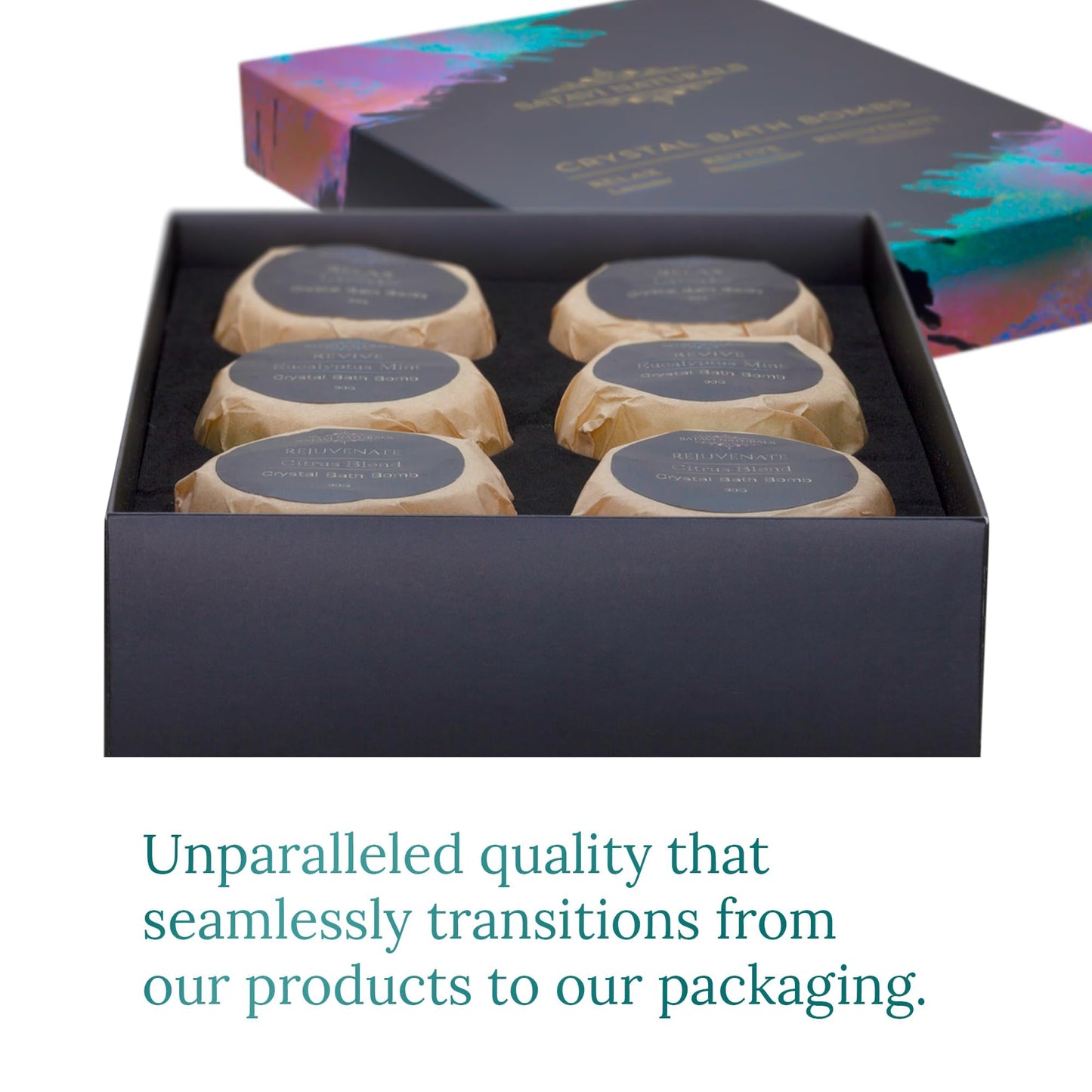 Satavi Naturals Crystal Bath Bombs (6 Pack) Luxurious Aromatherapy Bath Bombs Enriched with Nourishing Bath Salts for Silky Smooth Skin & Pleasantly… Beauty & Personal Care Satavi Naturals