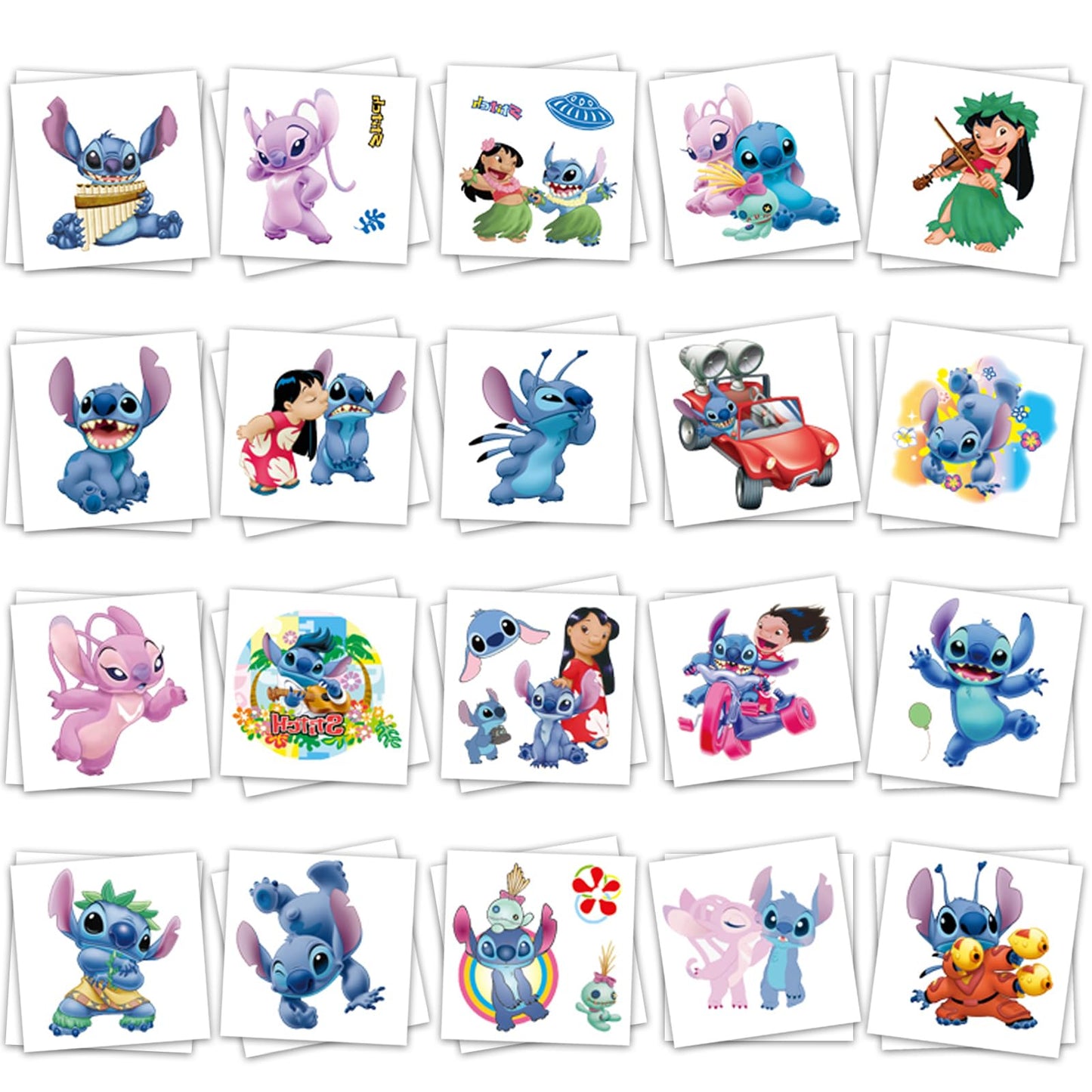 40Sheets Cartoon Stitch Temporary Tattoos Birthday Themed Party Supplies Decoration Favors Cartoon Cute Waterproof Sticker for Kids Boys Home Activity Beauty and Personal Care YINFENGKANHAI Default Title