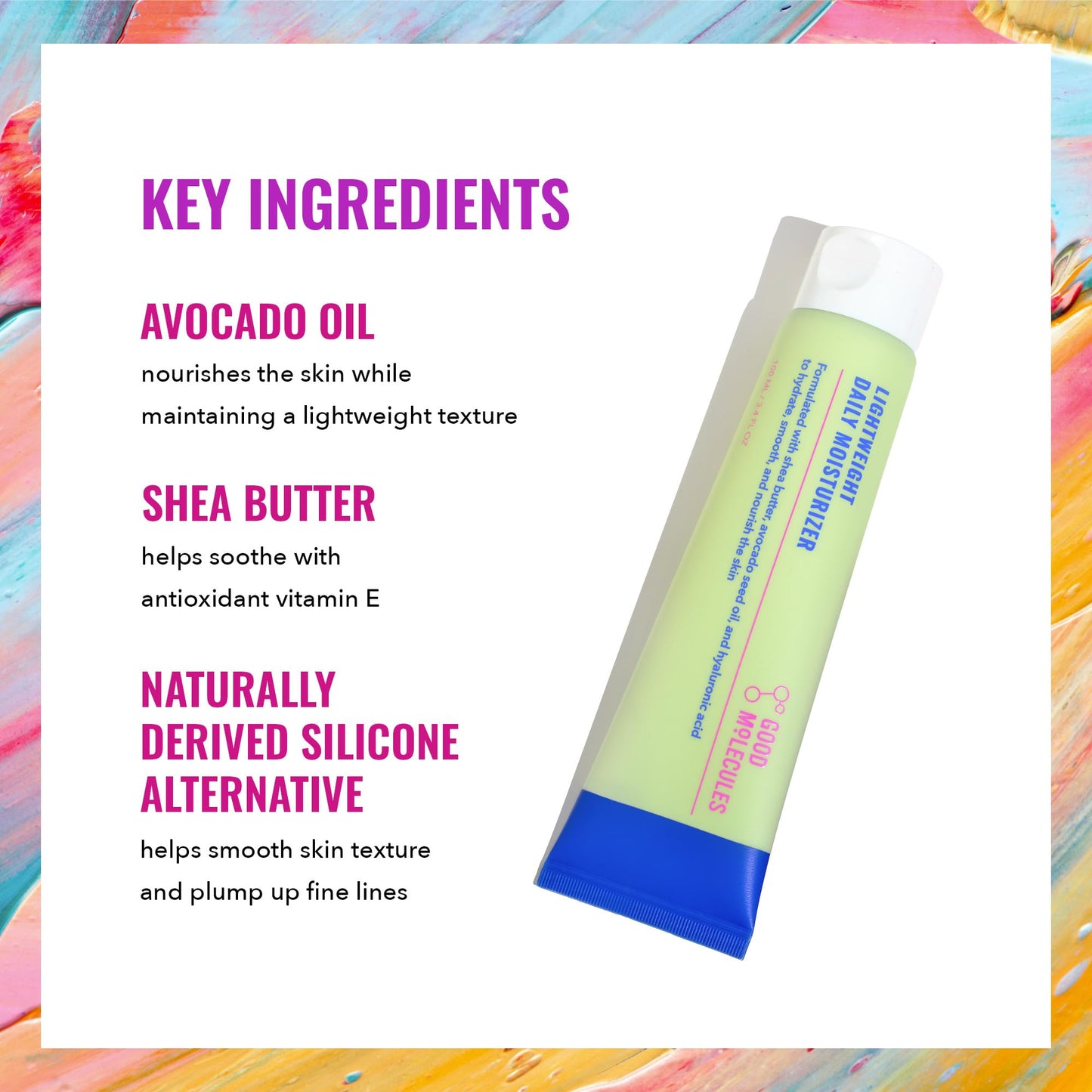 Good Molecules Lightweight Daily Moisturizer - Non-Greasy Face Moisturizer with Shea Butter and Hyaluronic Acid for Deep Hydration - Face Lotion, Skin Beauty & Personal Care Good Molecules