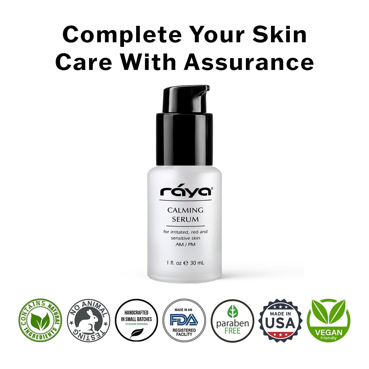 RAYA Calming Serum (504) - Calming Facial Serum For Irritated And Sensitive Skin, Skin Balancing Serum For A More Even-Looking Appearance Of Visible Beauty & Personal Care Raya