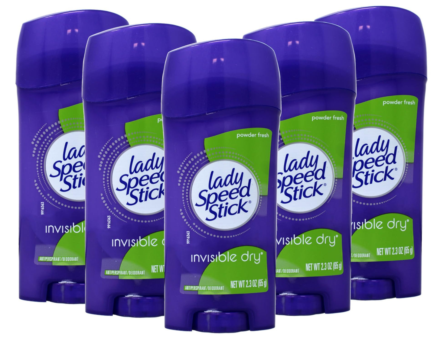 Lady Speed Stick Antiperspirant Deodorant Invisible Dry Powder Fresh 2.30 oz (Pack of 5) Beauty and Personal Care Lady Speed Stick