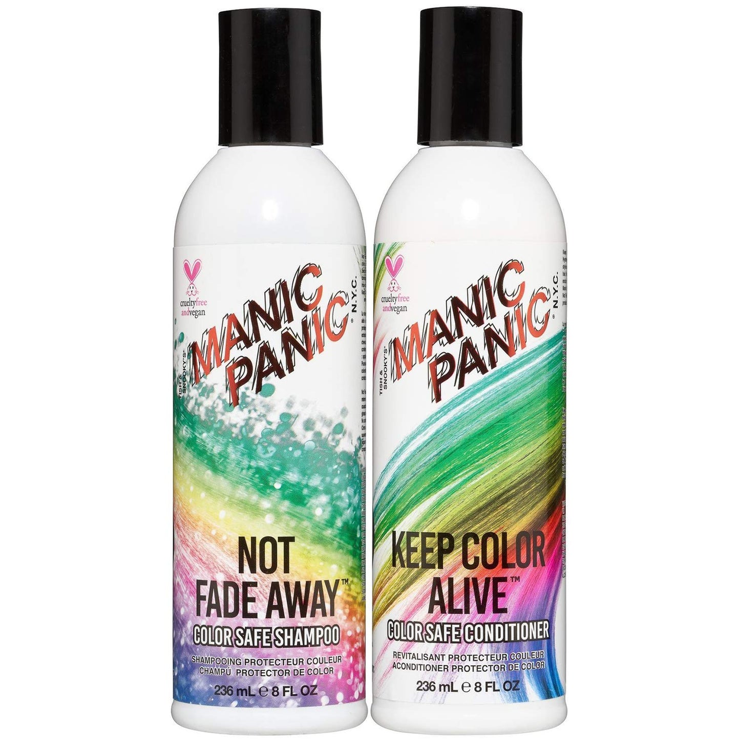 MANIC PANIC Shampoo & Conditioner Set for Color Treated Hair - Extend Color, Moisturize & Volumize - Repair Damaged Hair & Prevent Tangling - Sulfate Beauty & Personal Care MANIC PANIC