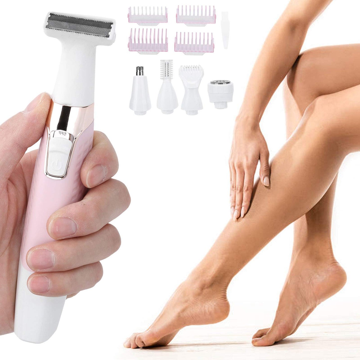 Epilators Hair Removal for Women, Electric Body Depilator 5-in-1 USB Rechargeable with Multiple Attachments Hair Removal Device for Full Body and Hair Beauty and Personal Care Dioche