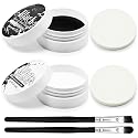 Black and White Face Paint Set - 2.47 oz Halloween Face Body Paint Skeleton Ghost Skull Cosplay Costume Professional SFX Corpse Special Effects Makeup Beauty & Personal Care Paezm