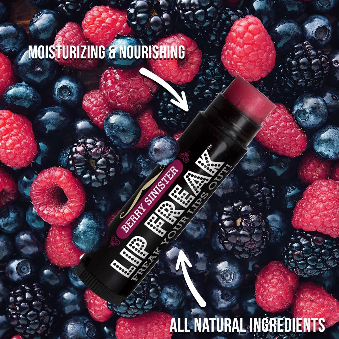 Doctor Lip Bang's BUZZING Lip Balm - Lip Freak - 100% All Natural - Cruelty Free - Berry Sinister - 2 Pack Beauty and Personal Care Doctor Lip Bang's