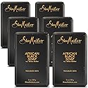 SheaMoisture Bar Soap 6 Count for Troubled Skin African Black Soap Cleanser with Shea Butter 8 oz Beauty & Personal Care Shea Moisture