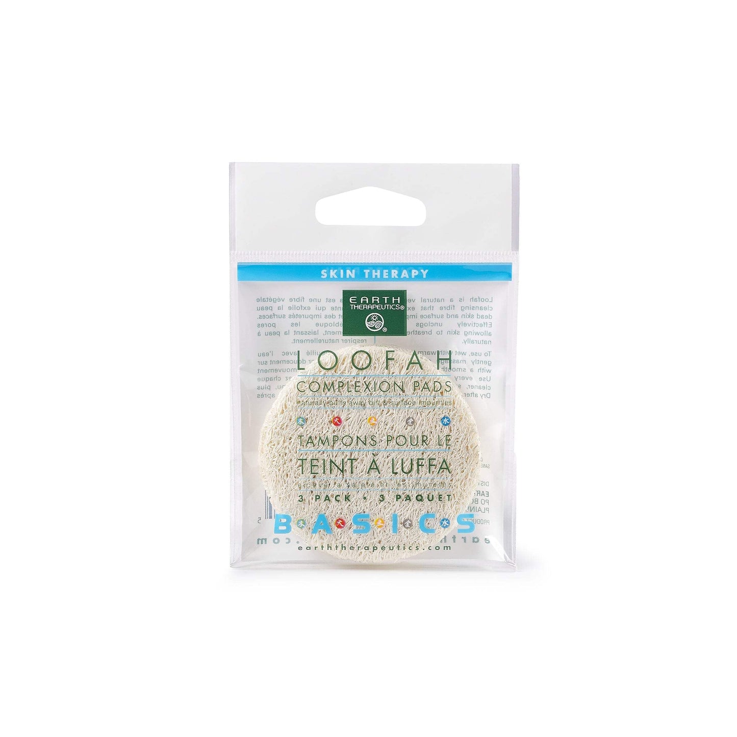 Earth Therapeutics Loofah Complexion Discs - 3 Pack Beauty and Personal Care Earth Therapeutics