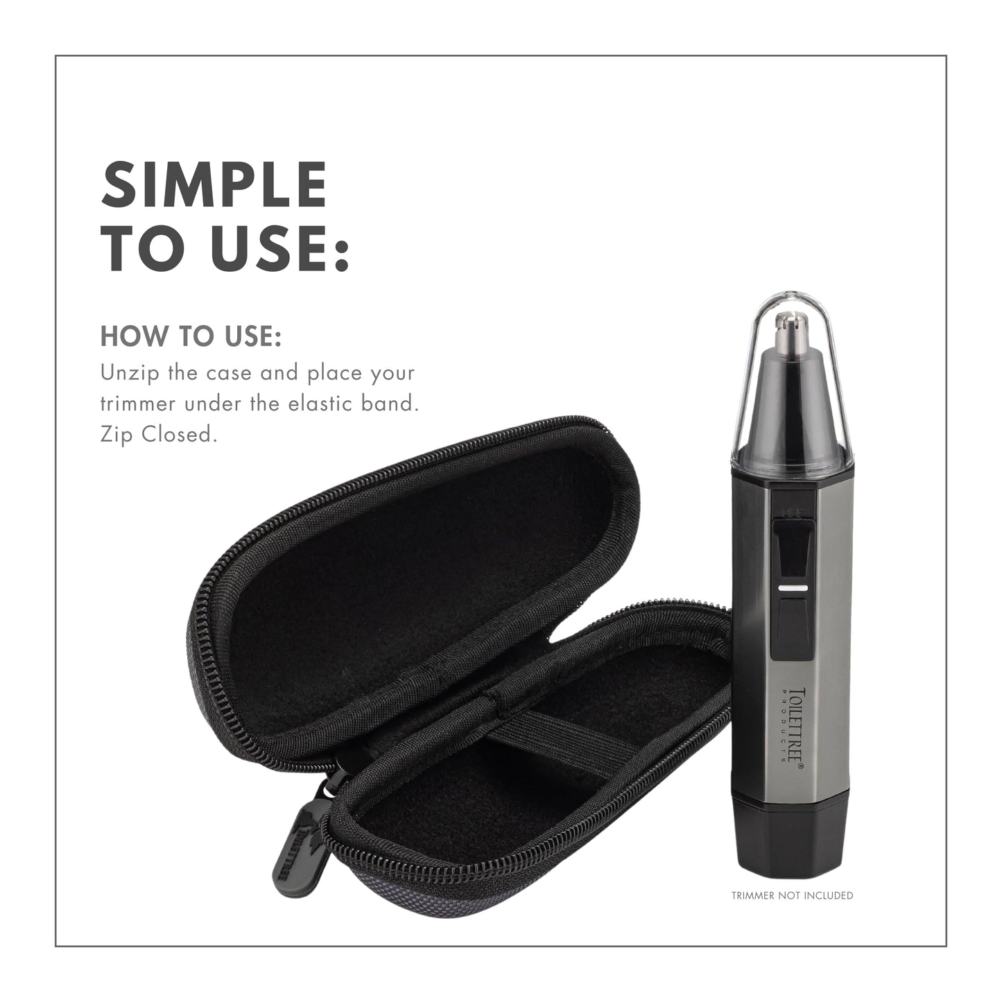ToiletTree Products Travel Case for The Professional Water Resistant Heavy Duty Steel Nose Trimmer with LED Light. Trimmer Not Included (Case) Beauty and Personal Care ToiletTree Products