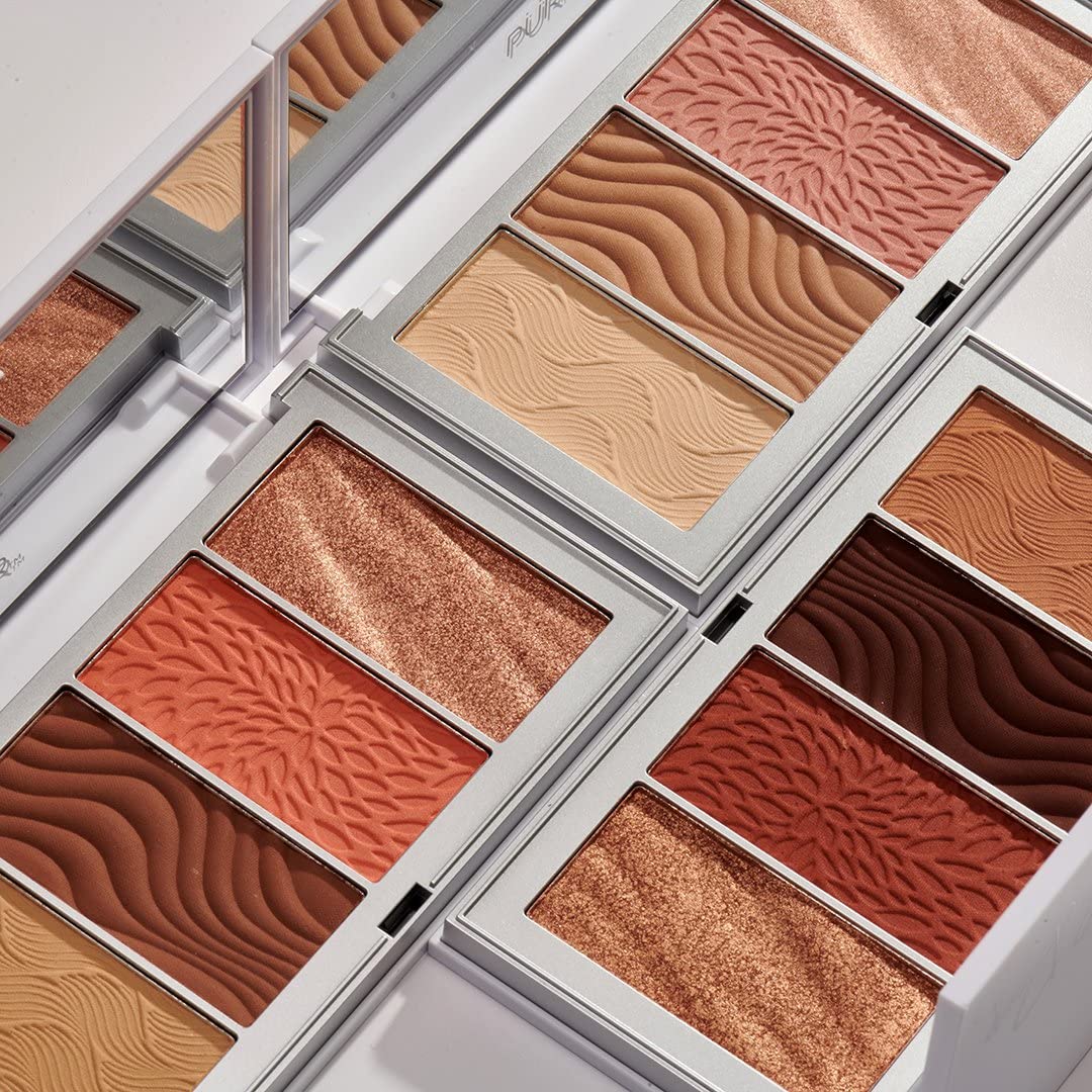 PÜR MINERALS 4-in-1 Skin-Perfecting Powders Face Palette, Medium-Tan, 1 ct. Beauty & Personal Care PÜR MINERALS
