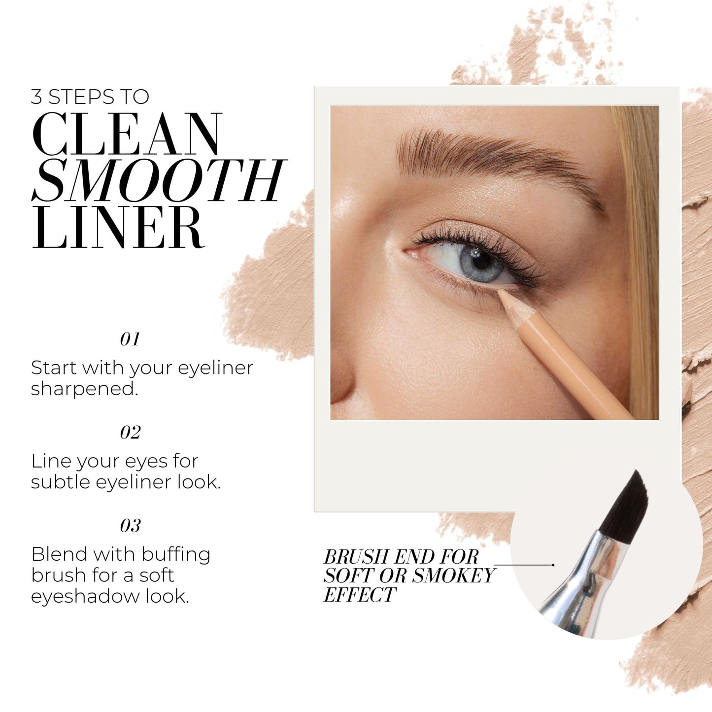 FITGLOW Beauty Vegan Eyeliner Pencil | Long-Lasting Eye Liner with Blending Brush | Smudge-Proof Eyeliner | Sensitive Eye Makeup | Natural, Clean… Beauty & Personal Care FITGLOW