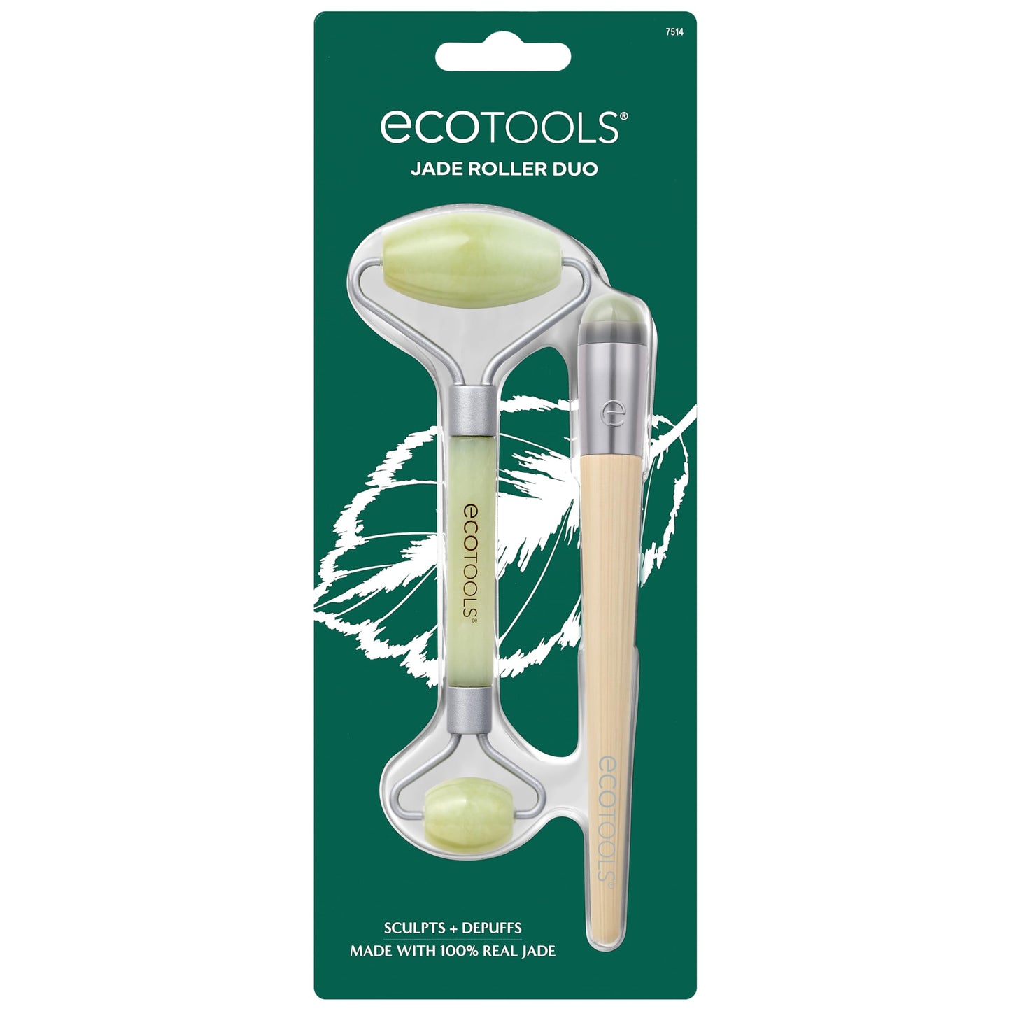 EcoTools Beauty Skin Care Tool Jade Facial Roller and Eye Roller Duo, Face Roller and Massager, Skincare and Sculpting Tool, Reduces Under Eye Beauty & Personal Care EcoTools