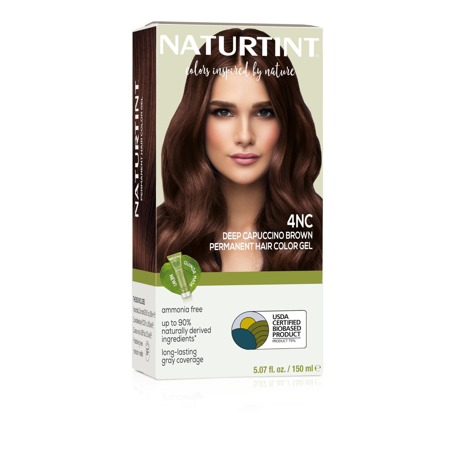 Naturtint 4NC Deep Cappuccino Permanent Hair Color (Pack of 1), Ammonia Free, Vegan, Cruelty Free, up to 100% Gray Coverage, Long Lasting Results Beauty & Personal Care Naturtint