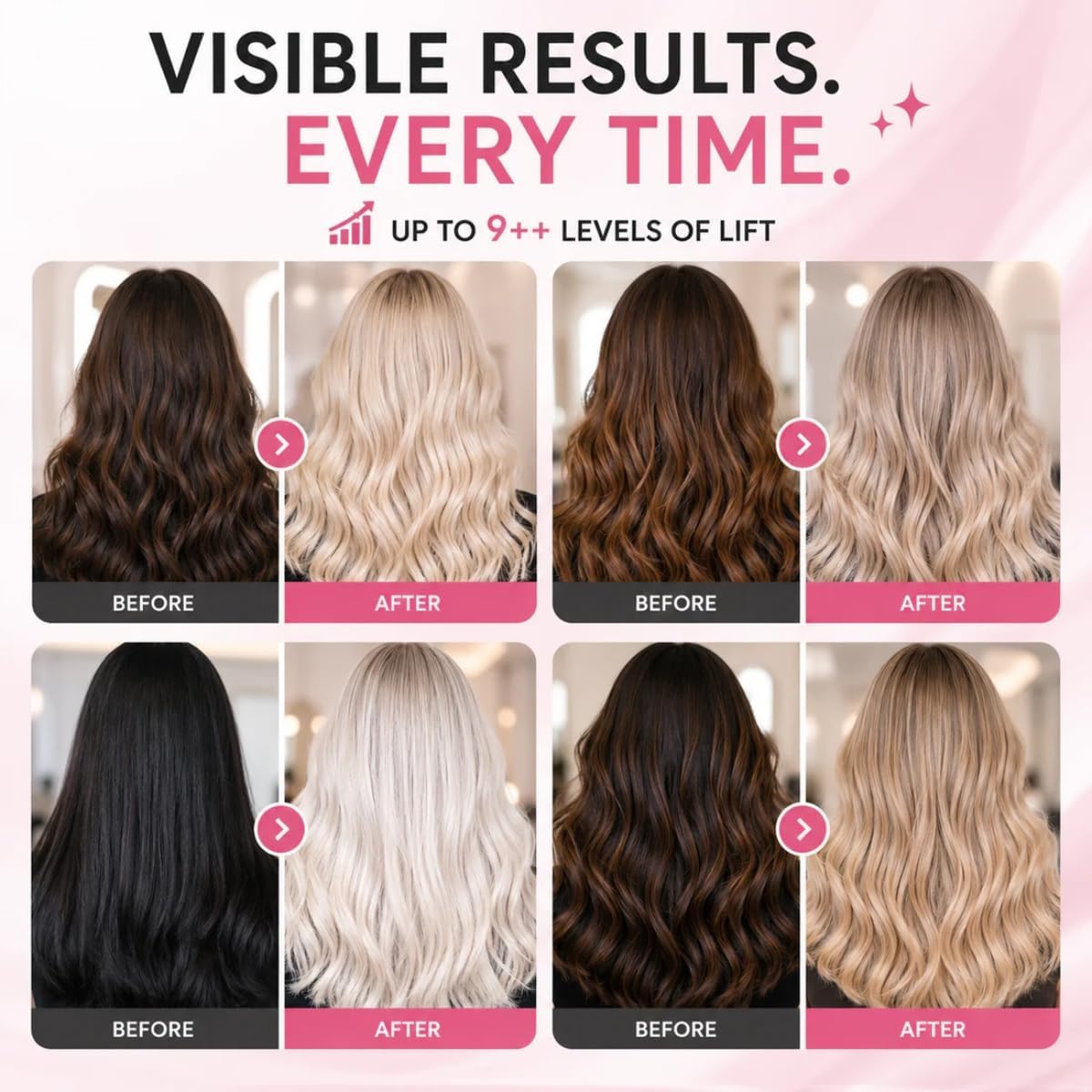Odeon Professional Ultra-Lifting Powder Lightener - Hair Bleach Powder for Up to 9 Levels Lift | Ideal for Balayage, Highlights & Full Hair Bleaching Beauty & Personal Care Odeon