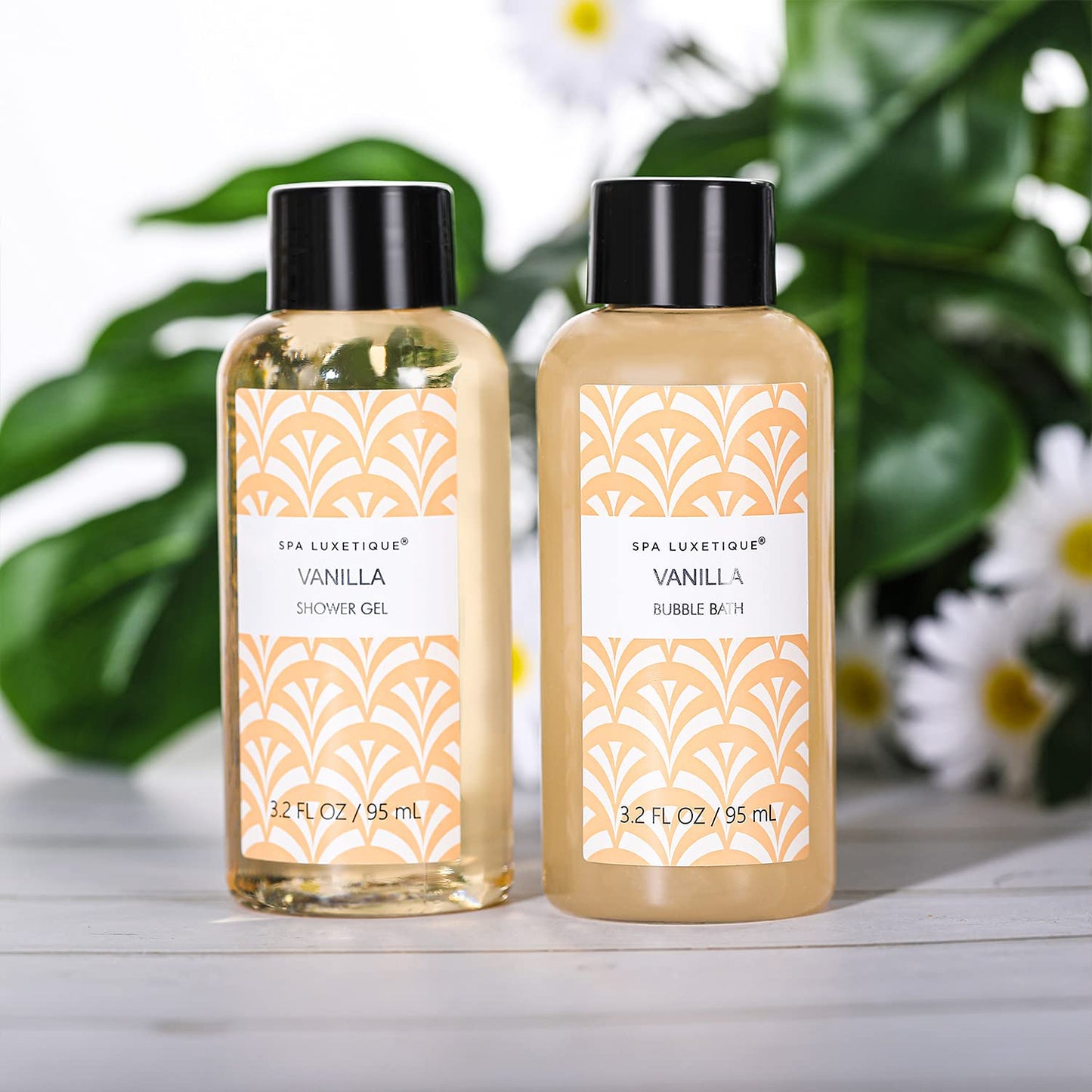 Spa Luxetique Spa Gifts for Women 6pc Vanilla Bath Sets Women Gift With Body Lotion, Shower Gel, Bubble Bath, Hand Cream, Bath and Body Gifts Set Beauty & Personal Care spa luxetique