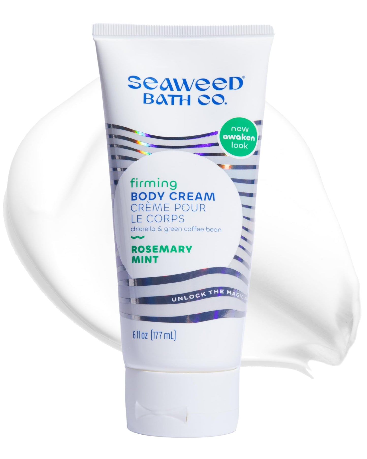 Seaweed Bath Co. Firming Body Cream - Rosemary Mint | Hydrating Hand & Body Lotion with Hyaluronic Acid | Toning Skin Moisturizer For Dry Skin | 6 oz Beauty & Personal Care The Seaweed Bath Co.