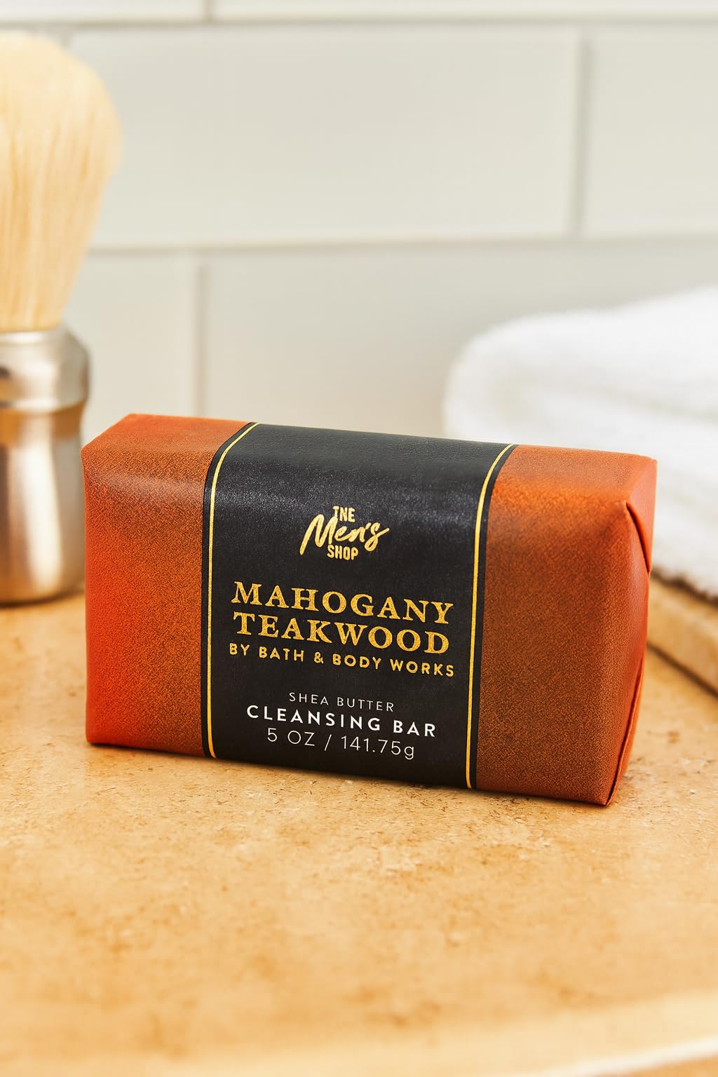 Bath & Body Works Mahogany Teakwood Shea Butter Cleansing Bar - 3 Pack - Mahogany, Oak & Lavender Scent - 5 oz Each Beauty & Personal Care Bath & Body Works