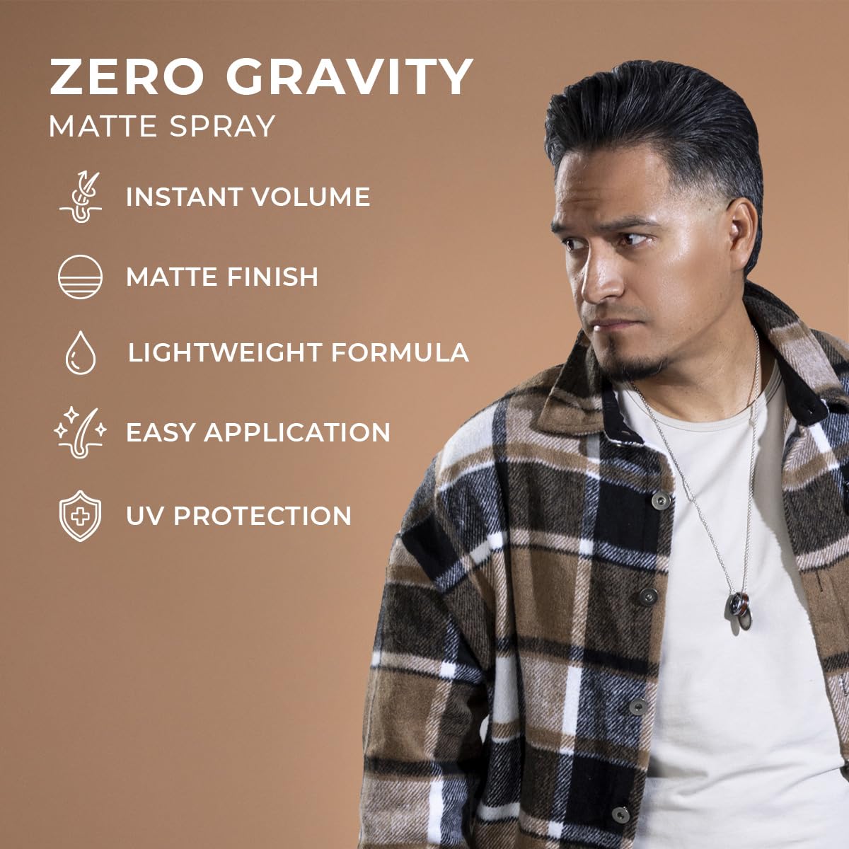 MANE TAME Zero-Gravity 7oz Matte Finish Spray - Adds Instant Fullness, Volume, Texture, and UV Protection for Thicker, Styled Hair Beauty & Personal Care Mane Tame Professional Men's Grooming