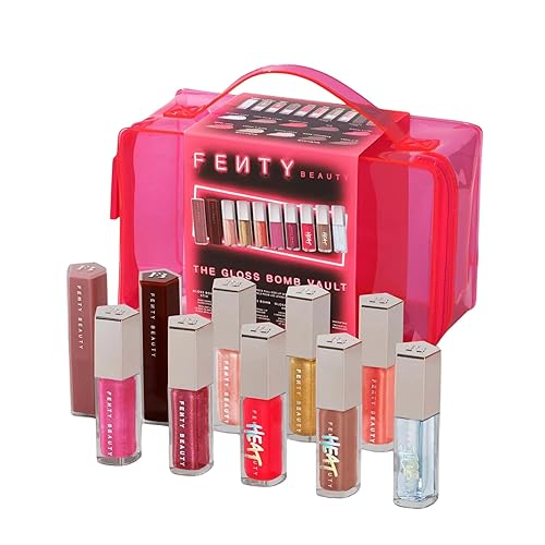 FENTY BEAUTY The Gloss Bomb Vault - 10 Piece Full Size Lip Set Beauty & Personal Care FENTY BEAUTY