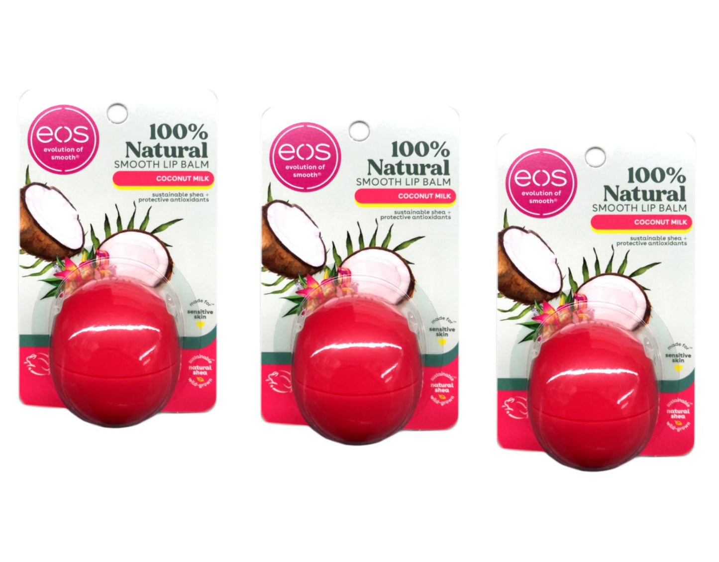 EOS Super Soft Shea Lip Balm, Coconut Milk 0.25 oz (Pack of 3) Beauty & Personal Care eos