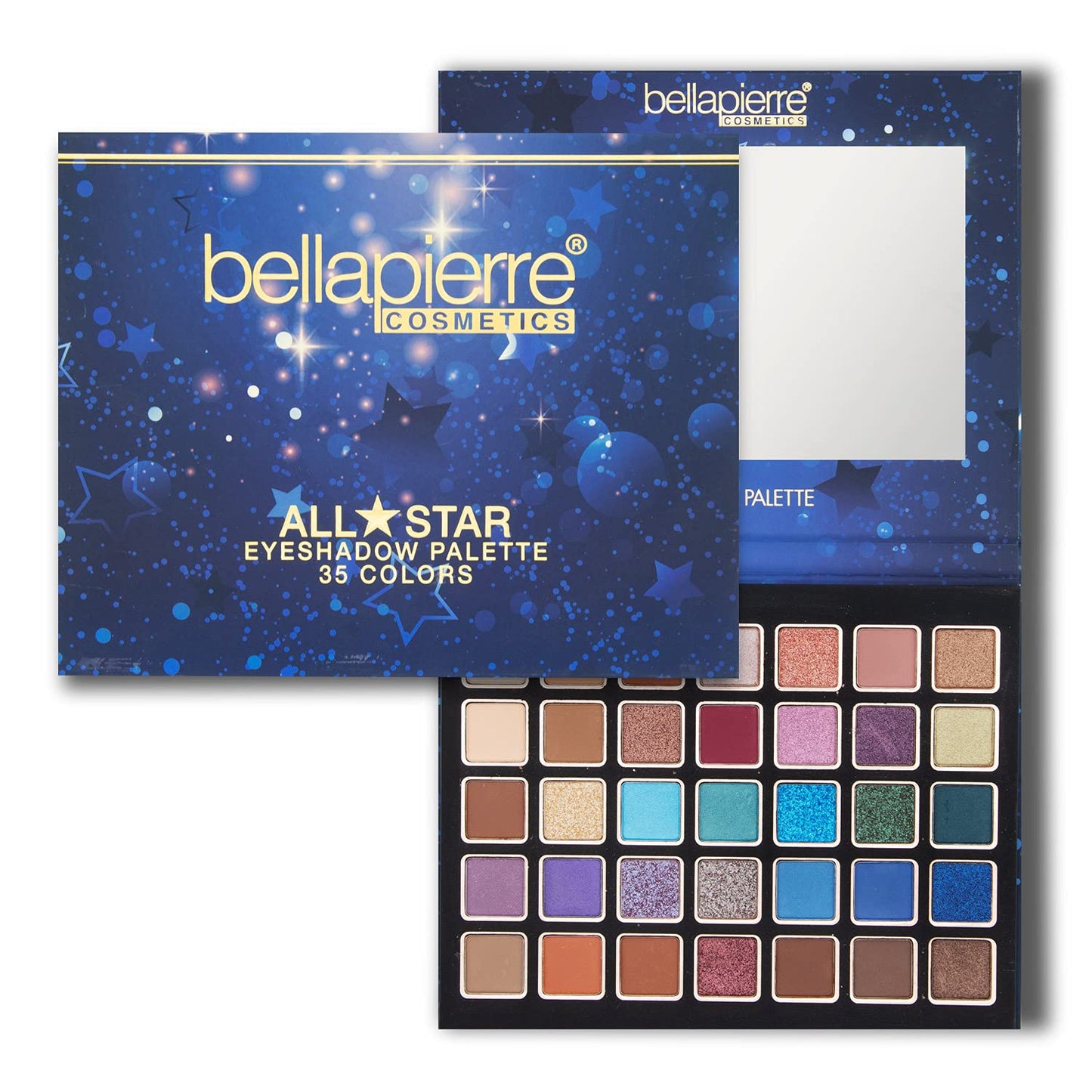 bellapierre All-Stars Eyeshadow Palette | 35 Shades in Matte, Satin, Shimmer, & Foil Finishes | Non-Toxic & Paraben Free | Vegan & Cruelty Free Beauty & Personal Care bellapierre