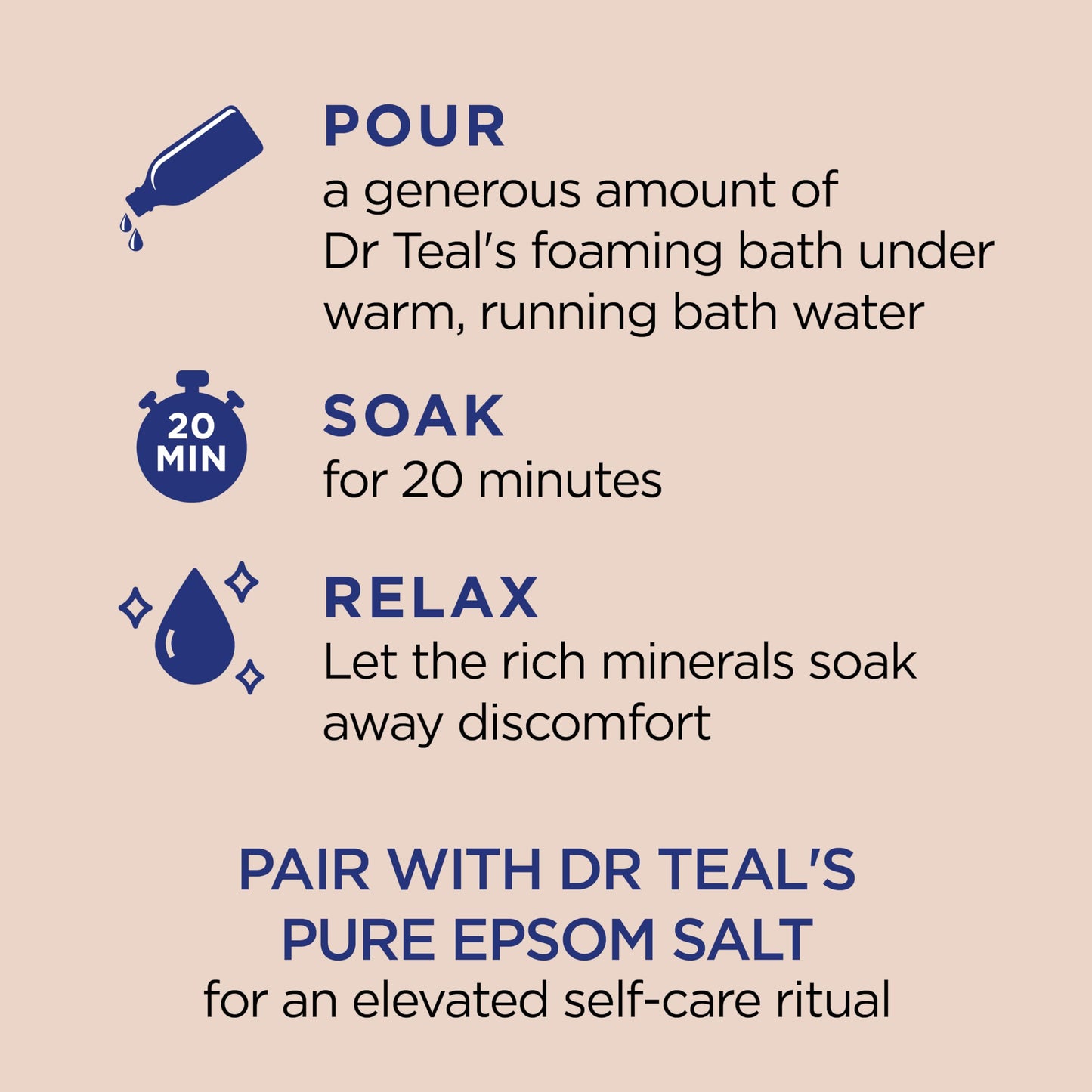 Dr Teal's Foaming Bath with Pure Epsom Salt, Shea Butter & Almond, 34 fl oz Beauty & Personal Care Dr Teal's