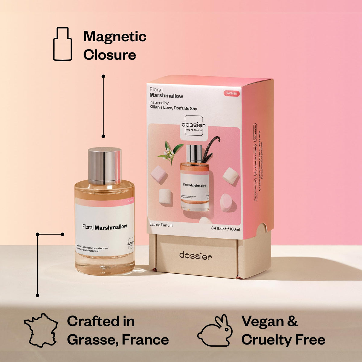 Dossier - Floral Marshmallow - Inspired by Love, Don't Be Shy - Women EDP