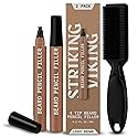 Striking Viking Beard Pencil Filler for Men - Light Brown, 2 Pack - Temporary Beard Dye - Waterproof Sweatproof Long Wear Beard Filler Pen Beauty & Personal Care Striking Viking