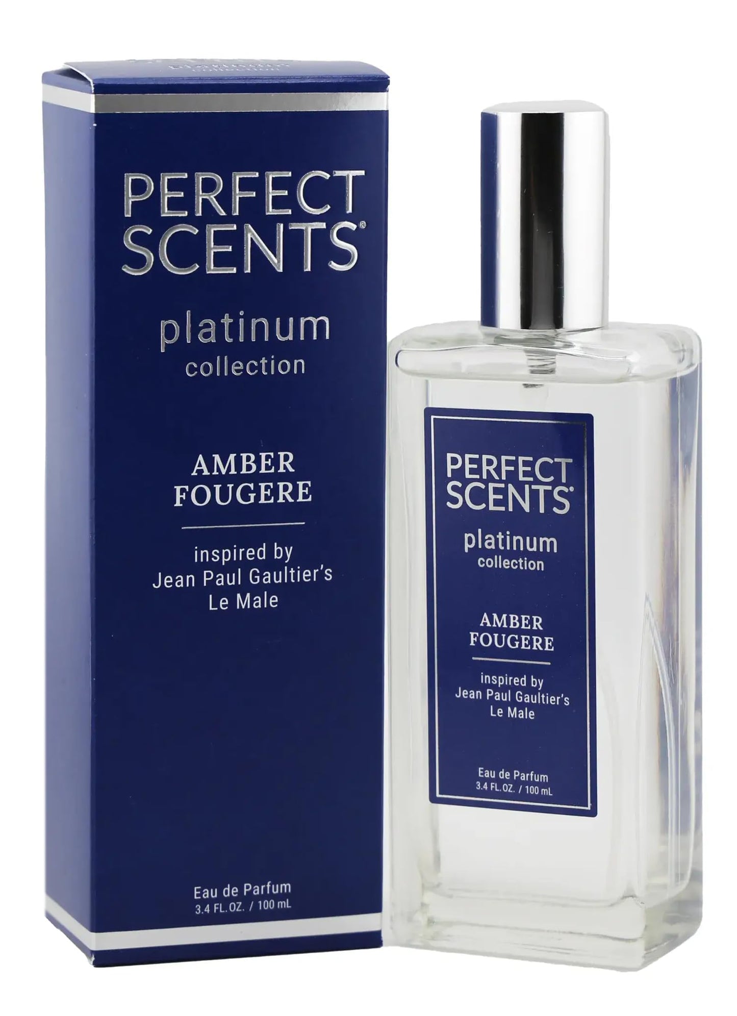 Perfect Scents Fragrances | Inspired by Jean Paul Gaultier’s Le Male | Platinum Collection | Amber Fougere | Men’s Eau de Parfum | Vegan, Paraben Beauty & Personal Care Instyle Fragrances