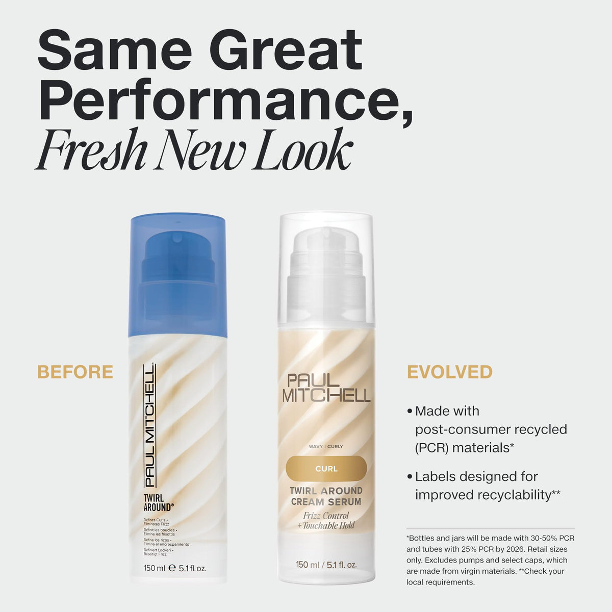 Paul Mitchell Twirl Around Cream Serum, Frizz Control, Touchable Hold, For Curly + Wavy Hair, 5.1 fl. oz Beauty & Personal Care Paul Mitchell