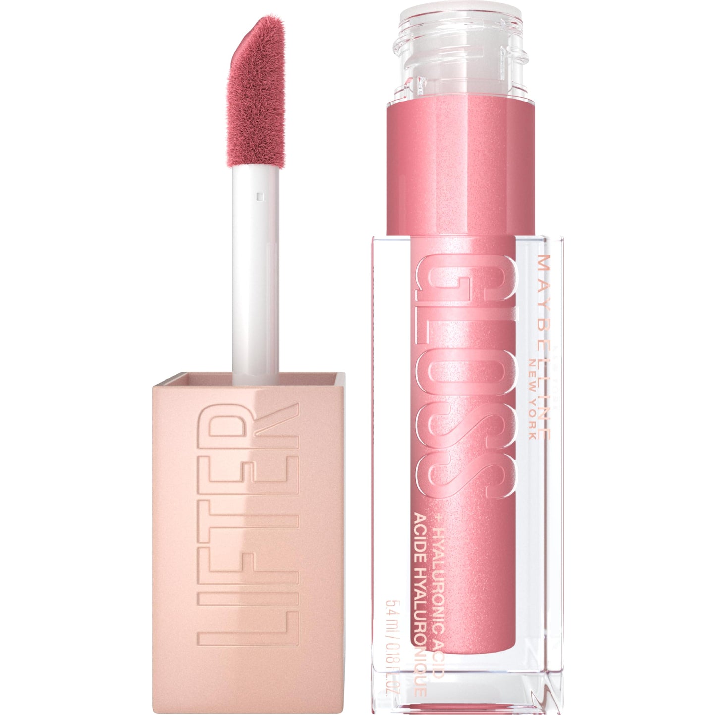 Maybelline Lifter Gloss, Hydrating Lip Gloss with Hyaluronic Acid, High Shine for Plumper Looking Lips, Brass, Pink Neutral, 0.18 Ounce Beauty & Personal Care MAYBELLINE