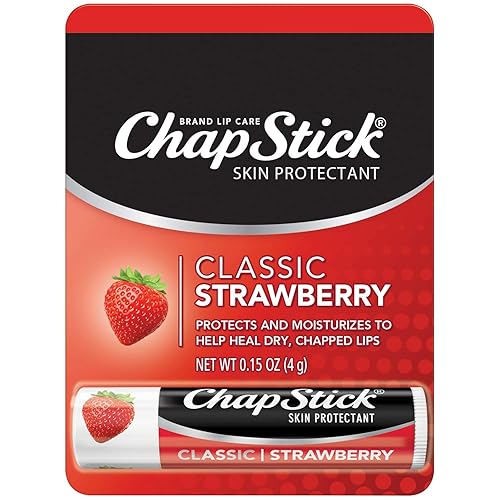 ChapStick Classic, Strawberry Flavor, 0.15 oz (Pack of 4) Beauty & Personal Care ChapStick