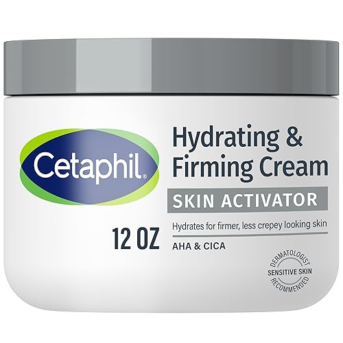 Cetaphil Skin Activator Hydrating & Firming Body Cream 12oz, Mandelic Acid (AHA) and Centella Asiatica (CICA) Cream, Hydrates and Firms Aging Skin Beauty & Personal Care Cetaphil