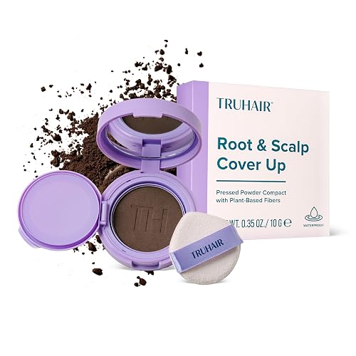 TRUHAIR Root & Scalp Cover Up Pressed Powder Compact, Waterproof, Weightless Hair Coverage & Bald Spot Concealing, Root Touch Up Hair Color for Gray Beauty & Personal Care Truhair