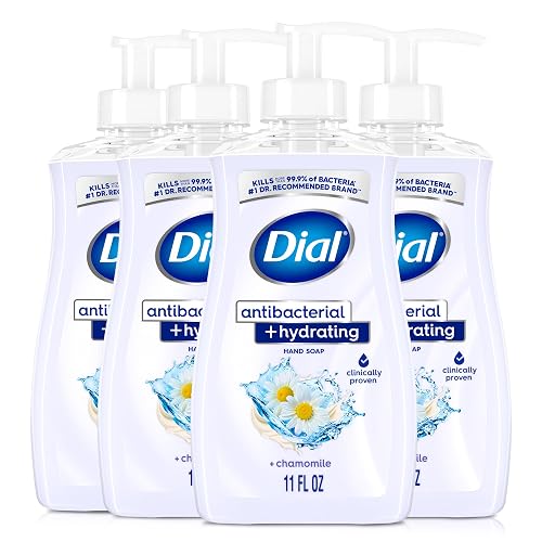 Dial Antibacterial Plus Hydrating Chamomile Liquid Hand Soap, 11oz (Pack of 4) Beauty & Personal Care Dial