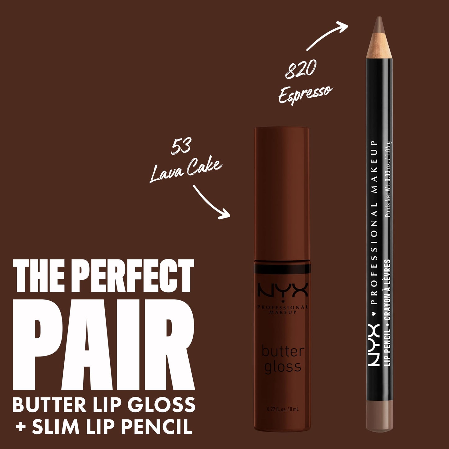 NYX PROFESSIONAL MAKEUP Butter Gloss Brown Sugar, Non-Sticky Lip Gloss - Lava Cake (Rich Brown) Beauty & Personal Care NYX PROFESSIONAL MAKEUP
