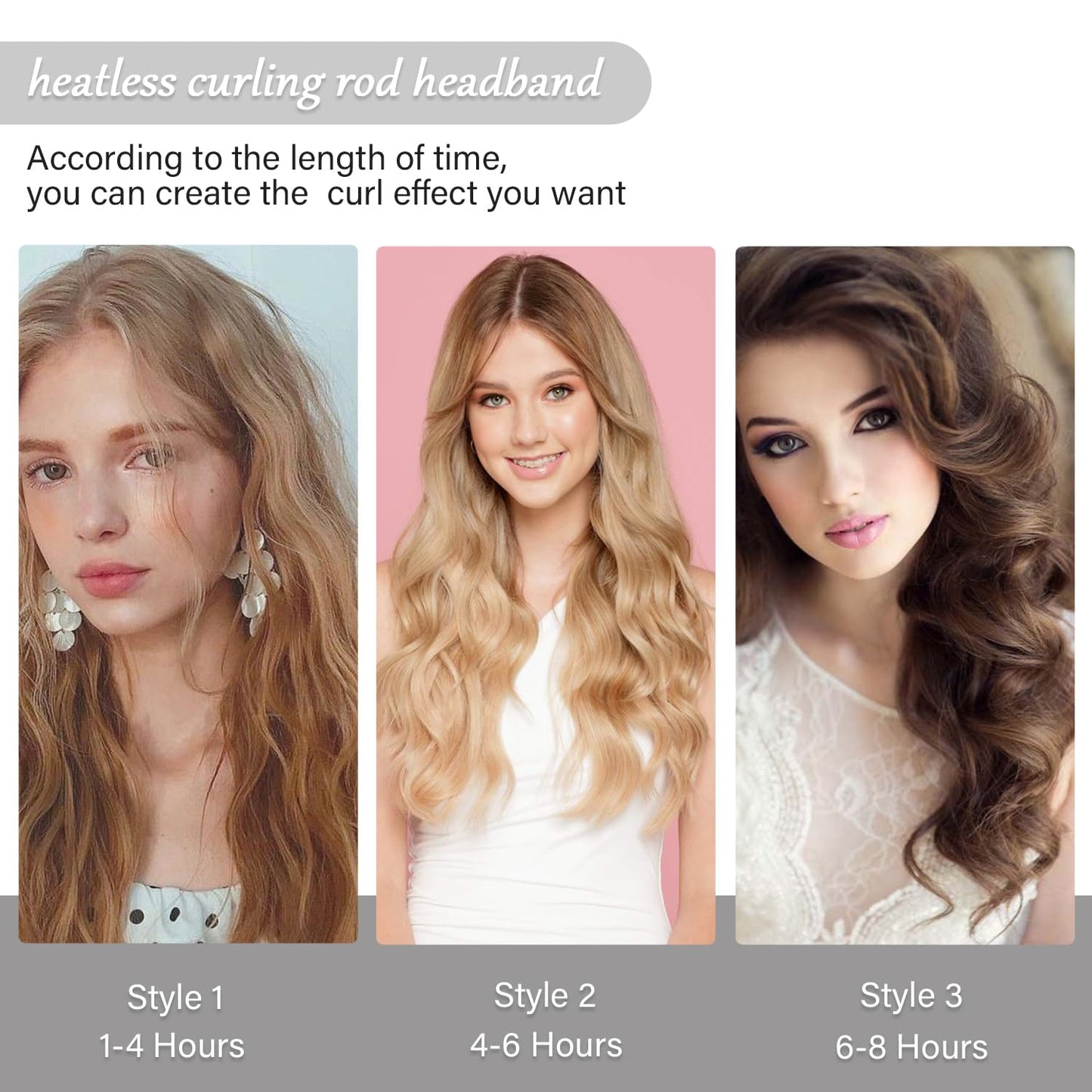 Heatless Velvet Hair Curlers to Sleep in Heatless Curling Rod Headband For Long Hair Overnight No Heat Curls for Women Long Hair Waves - 6 Pieces Set Beauty & Personal Care Ailsa